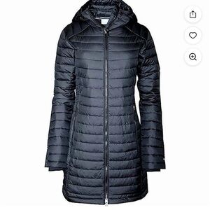 Women's GRAY Columbia Puffer Coat Omni-Heat